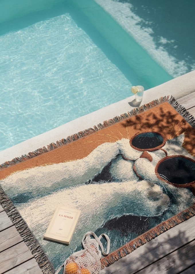 Personalized  Woven Blanket - Custom Throw