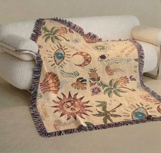 Personalized Lifestyle Woven Blanket - Custom Throw